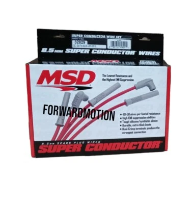 MSD 32829 Spark Plug Wires Set LS1 GMC Chevy Silverado 4.8L 5.3L 6.0L 6.2L V8 - Image 1 of 4
