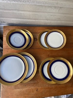 Lote De 8 Platillos Helena Vintage Rosenthal Selb Alemania Oro Incrustado Foto 1 de 4