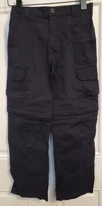 CQR Gear Boys Tactical Hiking Cargo Convertible Pants Navy Blue - Size SMALL (8) - Picture 1 of 4