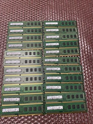 Lot of 22 Samsung M378B5773CH0-CH9 44GB (2GBx22) 1Rx8 PC3-10600 DDR3 Desktop Ram - Image 1 of 4