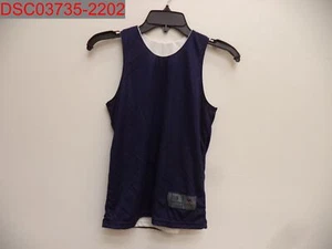 Stain, Augusta Sportswear Youth Navy & White Reversible Wicking Tank, Size S - Picture 1 of 9