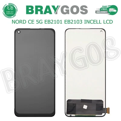 BRAYGOS Ersatz für OnePlus Nord CE 5G EB2101 EB2103 INCELL Touchscreen LCD Display