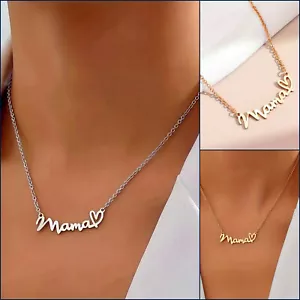 Halskette Mama Gold Silber Muttertag Geschenk Muttertagsgeschenk Schmuck Kette - Bild 1 von 6