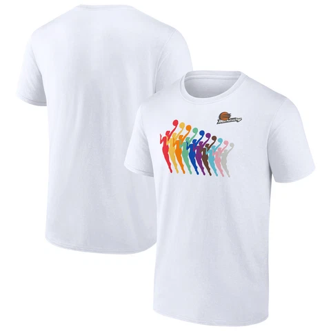 Unisex Fanatics Branded White Phoenix Mercury Pride T-Shirt Cover