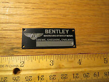 Bentley Métal Écran D'Affichage plaque Modèles & Miniature 1/12 1/18