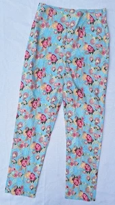 Collectif Vintage London Floral Womens Pants Bonnie Trousers US Size 12 NWT - Picture 1 of 8
