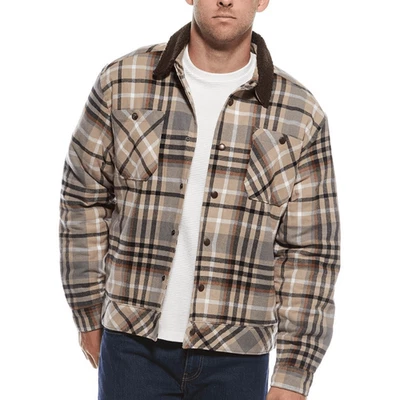 Chaqueta Eisenhower Scotch & Soda de franela para hombre grande tostada multicolor $188 nueva con etiquetas Foto 1 de 4