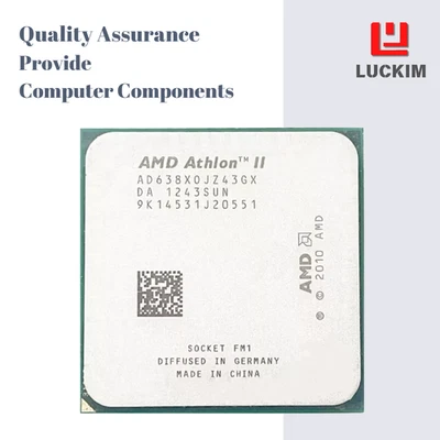 CPU AMD Athlon II X4 638 - Socket FM2 4 núcleos 4 hilos 2,7 GHz 4 MB de caché L2 65 W. Foto 1 de 4