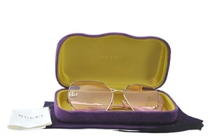 Auténticas gafas de sol GUCCI GG0818SA plástico rosa 9884L - Imagen 1 de 10