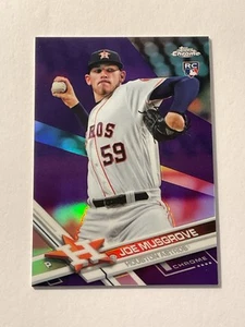 2017 Topps Chrome Joe Musgrove Rookie Purple Refractor #50/299 - Picture 1 of 2