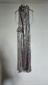 Magda Butrym H&M Sequined rose-appliquéd maxi dress Medium BNWT - Picture 1 of 4