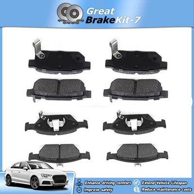 Front Rear Disc Brake Pads Kit for 2010 2011 2012 2013 2014 Honda City Fit 1.5L - Image 1 of 4