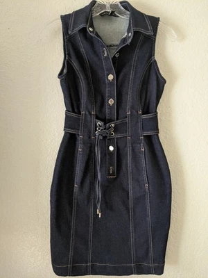White House Black Market Women’s Denim  Stretch Dress Size 00P - Image 1 of 4
