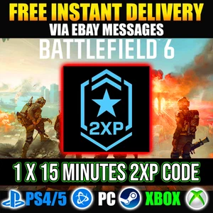 Battlefield 6 2XP CODE | BF6 15 Minuten Double XP *NUR 3 KAUFEN* BESCHREIBUNG LESEN✅ - Bild 1 von 1