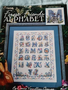 Forest Friends  Alphabet Cross Stitch Craft Book Leisure Arts  - Picture 1 of 1