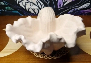 Handgefertigte Öko Harz Faux Muschel Schale, Schmuck Schale, Beistelltisch Kunstwerk Meer - Bild 1 von 6