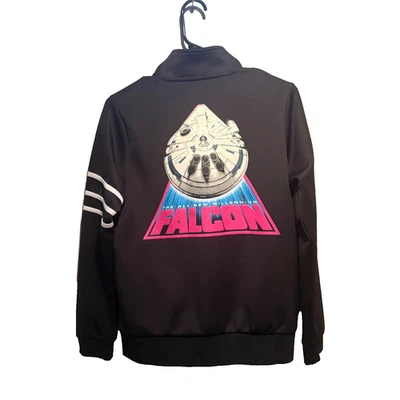 Chaqueta Parques Disney Star Wars Halcón Milenario Negra Rosa Cremallera Completa Para Mujer Med. Foto 1 de 4