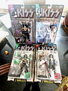 Mcfarlane Toys 1997 Ultra Action Figures KISS Band mint on card six total. - Picture 1 of 3