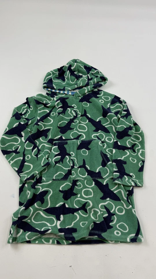 Mini Boden Toalla Sudadera con Capucha Niños 9-10 Años Estampado de Tiburón Verde Con Capucha Cubrir Playa Foto 1 de 4