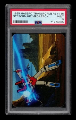1985 Hasbro Transformers Set-Break #146 Strscrm.Hit/Megatron PSA 9 MINT - Image 1 of 3