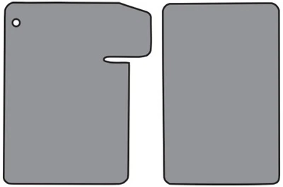 For 1964-1967 Chevrolet El Camino Floor Mat 2pc (FM79F) 01 Black Loop Foto 1 de 4