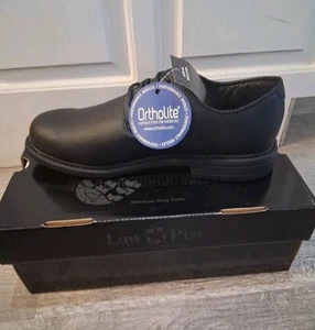 LawPro by Quartermaster Polizeischuhe Oxford schwarz Herrenschuhe Größe 9 M NEU - Bild 1 von 9