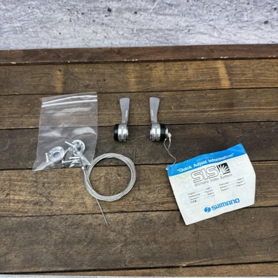 Vintage Shimano SL-S434 Shifters NOS New 6 Speed Down Tube Set Light Action SIS - Image 1 of 4