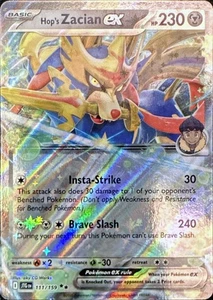 Pokemon TCG Hop's Zacian ex - 111/159 SV09: Journey Together Double Rare - Picture 1 of 1