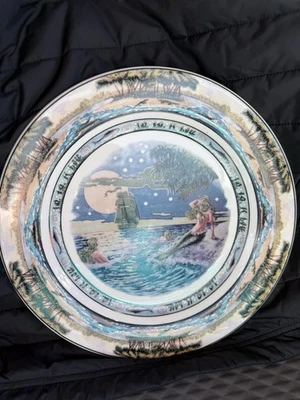 Vintage Vinoy Hotel St Petersburg, FL, 12” Replica of the 1925 Plate Blue/Green - Image 1 of 4