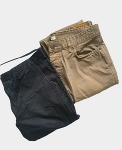 Fat Face Reiss x2 Jeans/Trousers Cotton Mens Straight Size 36 Button/Zip Fly - Picture 1 of 23