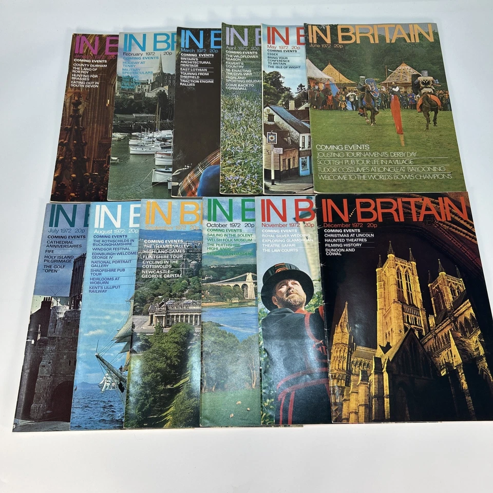 Coming Events in Britain Magazines 1972 Full Set Vol 27 No 1–12 - Image 1 of 4