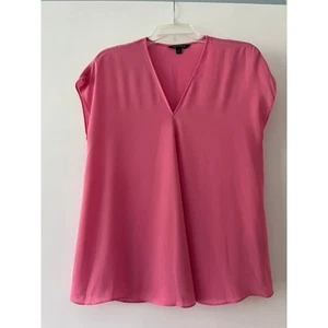 Lauren Ralph Lauren Short Sleeve PInk Blouse Barbiecore Size S - Imagen 1 de 10