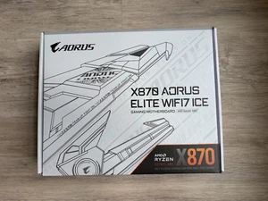 GIGABYTE Aorus Elite WiFi 7 Ice X870 Rev 1.1 Gaming Motherboard - Picture 1 of 10