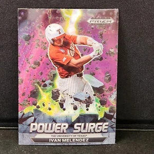 Ivan Melendez 2022 Panini Prizm Draft Picks Power Surge Insert Purple Wave Prizm - Picture 1 of 2
