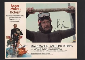Roger Moore - Tarjeta de vestíbulo autógrafa firmada - James Bond - folks - Imagen 1 de 1