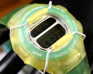 RARE! Casio BG142-3V (1564) Lime/Yellow Women's Watch NEW BATTERY! - Picture 1 of 8