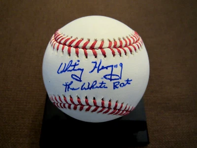 WHITEY HERZOG THE WHITE RAT CARDINALS HOF MANAGER SIGNED AUTO OML BASEBALL JSA  - Image 1 of 3
