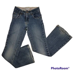 Levis 517 Girls Slim Stretch Flare Denim Jeans Medium Wash Size 10 - Picture 1 of 7