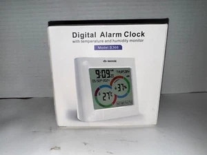 Digitaler Wecker mit Temperatur- und Luftfeuchtigkeitsmonitor Modell S366 weiß - Bild 1 von 11