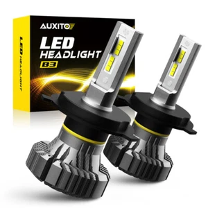 2x AUXITO 9003 H4 LED Headlight Bulbs Kit High-Low Beam 100W 6500K White 20000LM - Picture 1 of 12