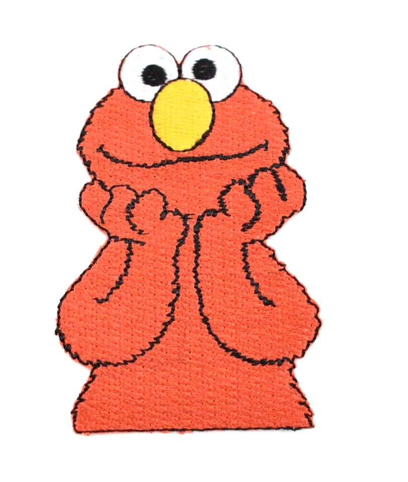 Elmo Embroidered Iron on Patch Sesame Street Applique Badge - Image 1 of 1
