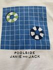 Boys JANIE & JACK SS Tee T-shirt White Blue Poolside Lifesaver Motif 3T EUC