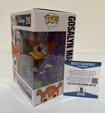 Tad Stones Signed Sketch Gosalyn Mallard Funko Pop Darkwing Duck Beckett COA 3 Cover