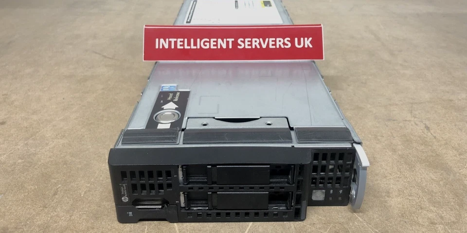 HP BL460c Gen9 V3 2x E5-2650v3 128GB P244br/1GB 12GB 1x 10GB 536FLB Blade Server - Image 1 of 1