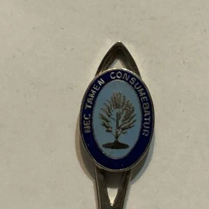 Nec Tamen Consumebatur Tree Logo Collectable Souvenir Spoon AX - Bild 1 von 4