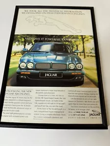 Framed Original Jaguar XJ X300 AJ16 Engined Magazine Advert Man Cave Wall Art - Picture 1 of 1