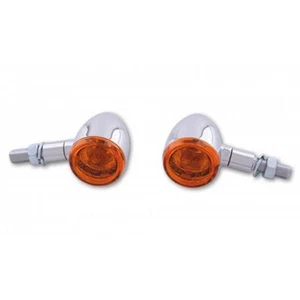Paar blinker Genehmigt Bullet tech glide für moto custom und Harley Davidson - Bild 1 von 5