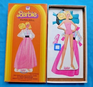 MATTEL BARBIE WHITMAN PAPER DOLL SET 15 PIECE WARDROBE NIB 1983 - Picture 1 of 9