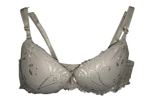Reggiseno lingerie di lusso bralette pizzo floreale senza marchio ferretto taglia 36B - Foto 1 di 4