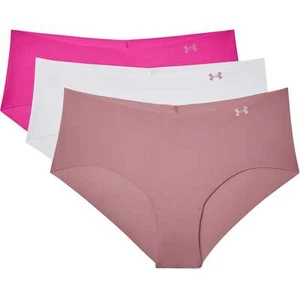 Under Armour Pure Stretch 3 Pack Womens Hipster Brief Pink Underwear Running - Picture 1 of 1